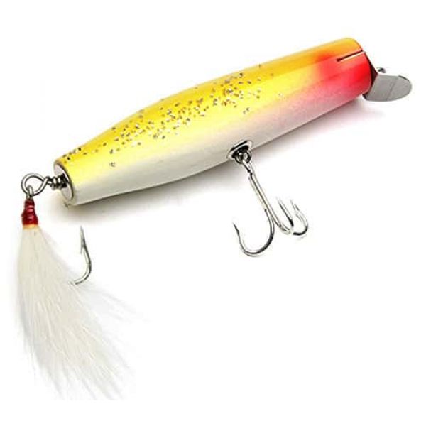 PRO SERIES Danny Surface Swimmer SILVER 3 1/2 oz FREE SHIP 1 Gibbs Lures WOOD! 