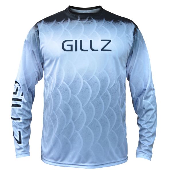 Gillz Extreme Scales Long Sleeve Performance Shirt - Grey 2XL