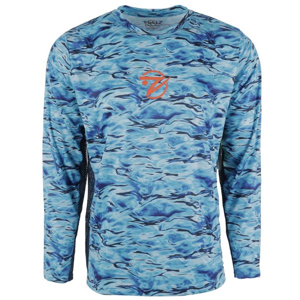 Gillz Tournament L/S Performance Shirt - Deep Water Blue - Medium