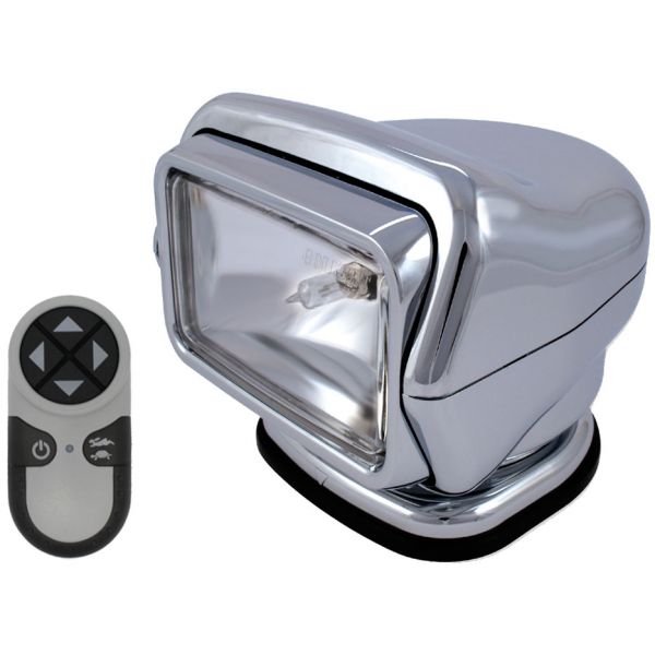 Golight Stryker Searchlight w/ Wireless Remote - Magnet Base - Chrome