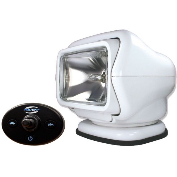 Golight Stryker Searchlight 12V w/ Wired Dash Cont. & Harness - White