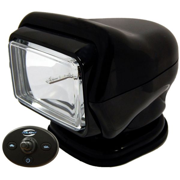 Golight HID Stryker Searchlight w/ Wired Dash Remote Mounted - Black