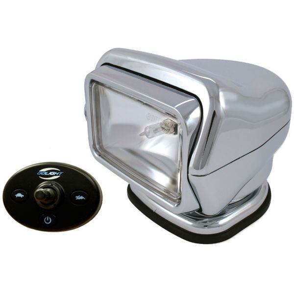 Golight Stryker Searchlight 12V w/ Wired Dash Cont. & Harness - Chrome