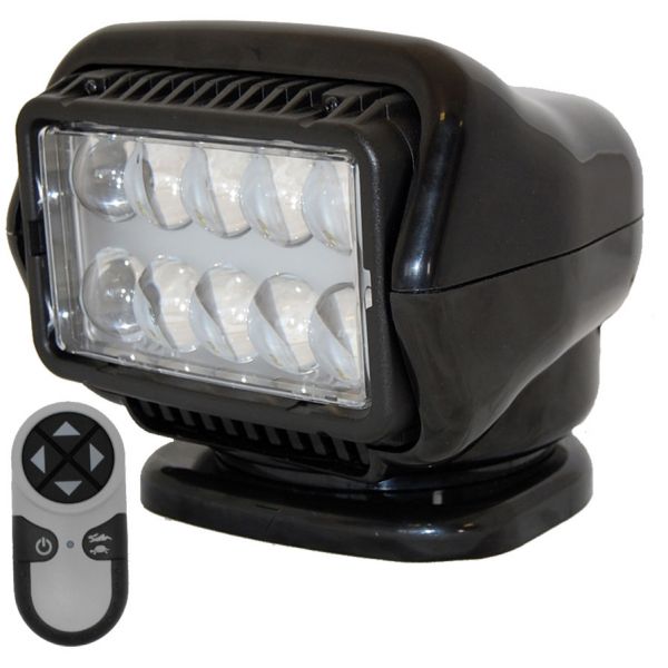 Golight LED Stryker Searchlight w/ Wireless Remote - Magnetic - Black