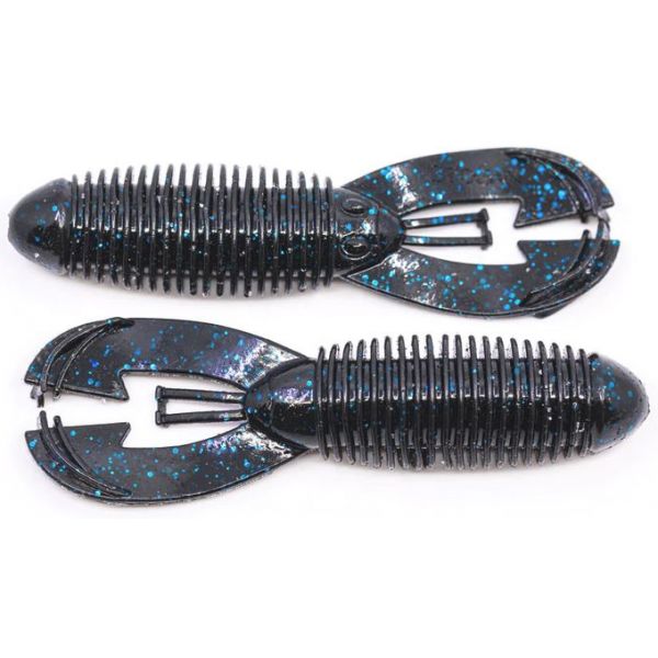 Googan Baits Nuke Punch - 4in - Black Blue Flake