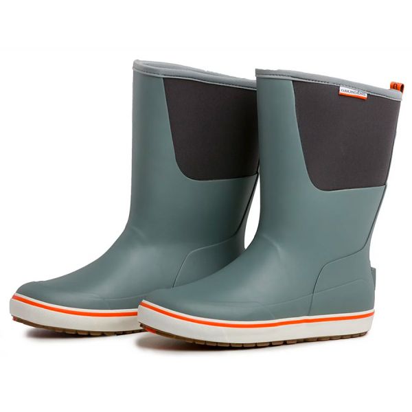 Grundens 12in Deck Boot - Monument Grey - 10