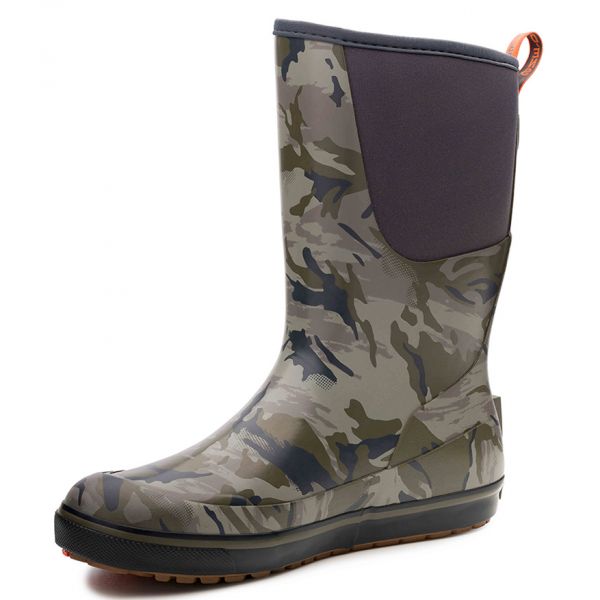 Grundens 12in Deck Boot - Refraction Camo Stone - 10