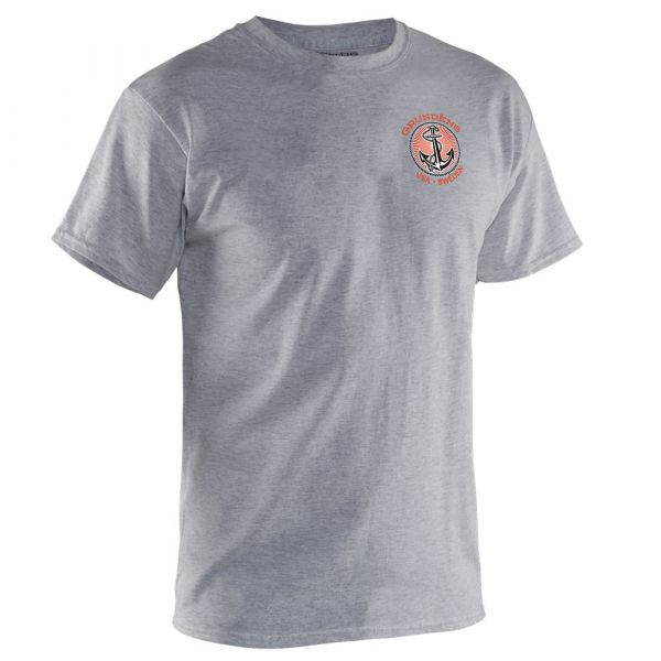 Grundens Anchor T-Shirt - Heather Grey - 2XL