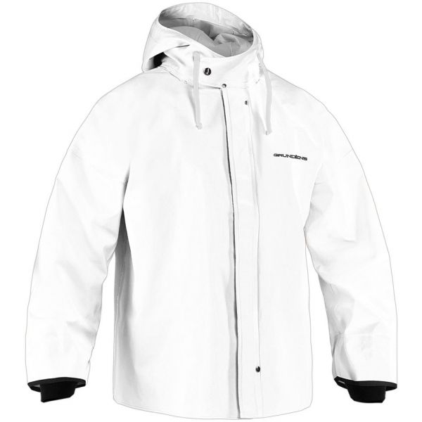 Grundens B44W Brigg 44 Rainjacket With Neoprene Cuff White