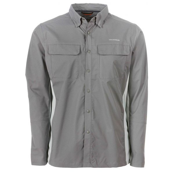 Grundens Binnacle Long Sleeve Shirt - Charcoal - Medium