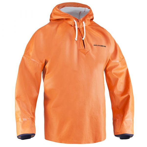 Grundens Brigg 34 Anorak Pullover Hoody - Orange 2XL