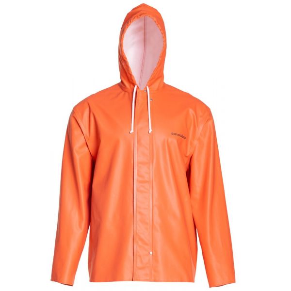 Grundens Clipper 82 Hooded Parka Orange - Size Medium