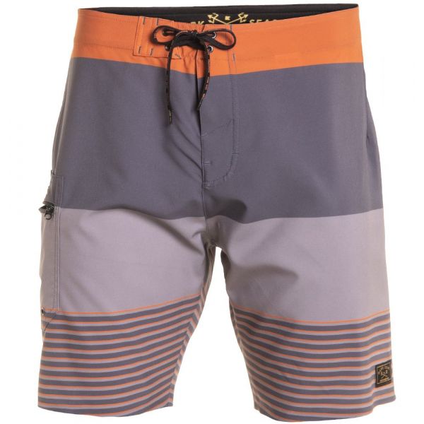 Grundens Dark Seas Boardshorts - Iron Stripe - 30