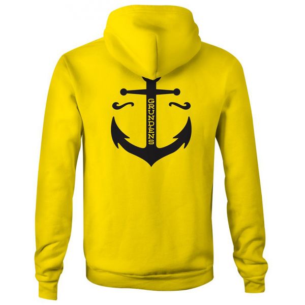 Grundens Displacement DWR Hoodie - Hi-Vis Yellow - 3XL