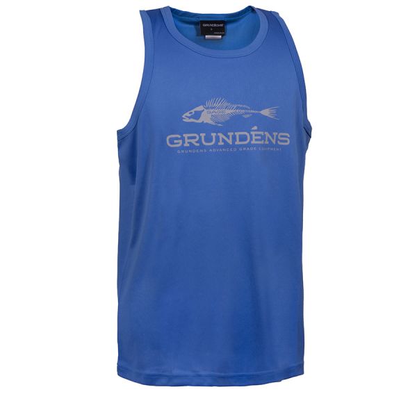 Grundens Fish Head Tank Top - Deep Water - 2XL