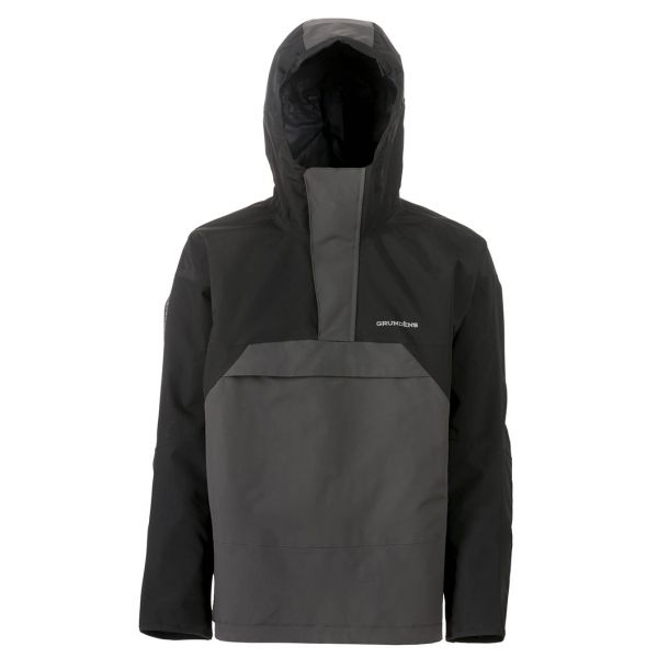 Grundens Full Share Anorak Jacket - Black/Grey - 2X-Large