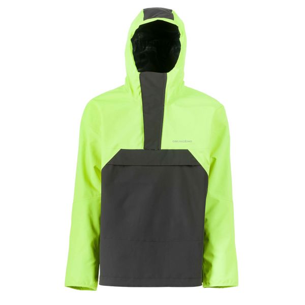 Grundens Full Share Anorak Jacket - Hi-Vis Yellow - Large