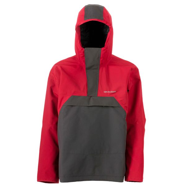 Grundens Full Share Anorak Jacket - Red/Orange - Large