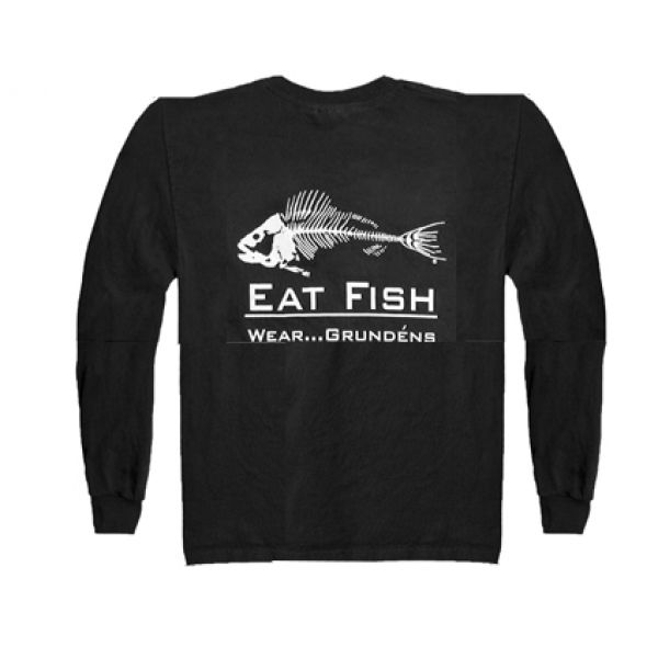 Grundens Gage Eat Fish Long Sleeve Tee Shirt