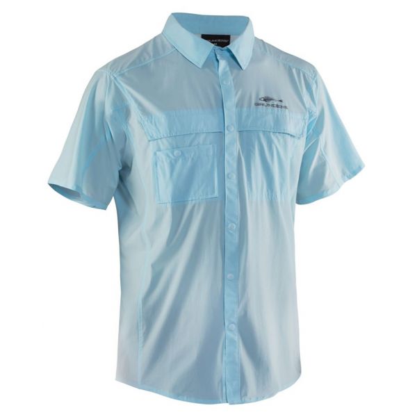 Grundens Hooksetter Short Sleeve Technical Shirt - Blue Water - 2XL