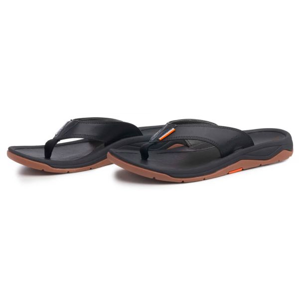 Grundens Leather Captain's Sandal - Black - 10