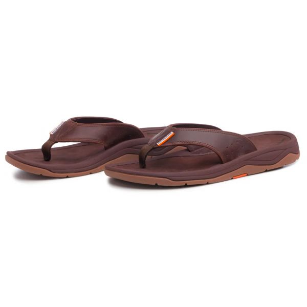 Grundens Leather Captain's Sandal - Butternut - 10