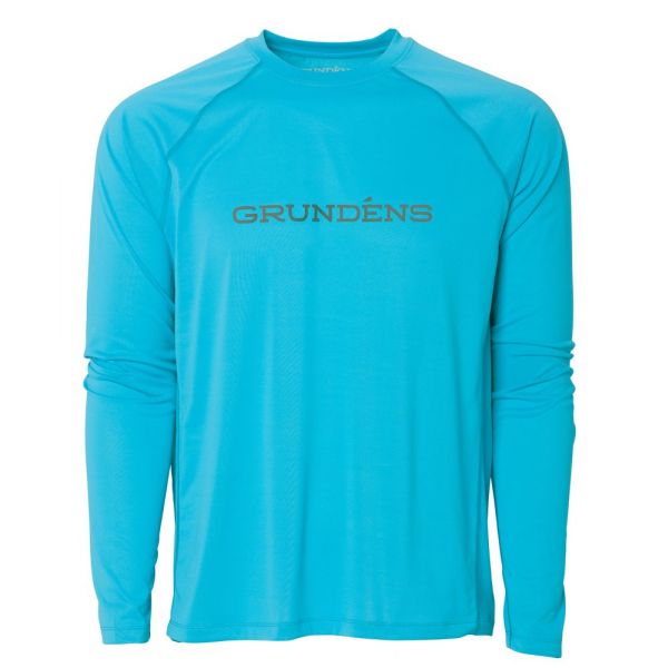 Grundens Solstrale Lightweight Long Sleeve Shirt - Turqouise - 3XL