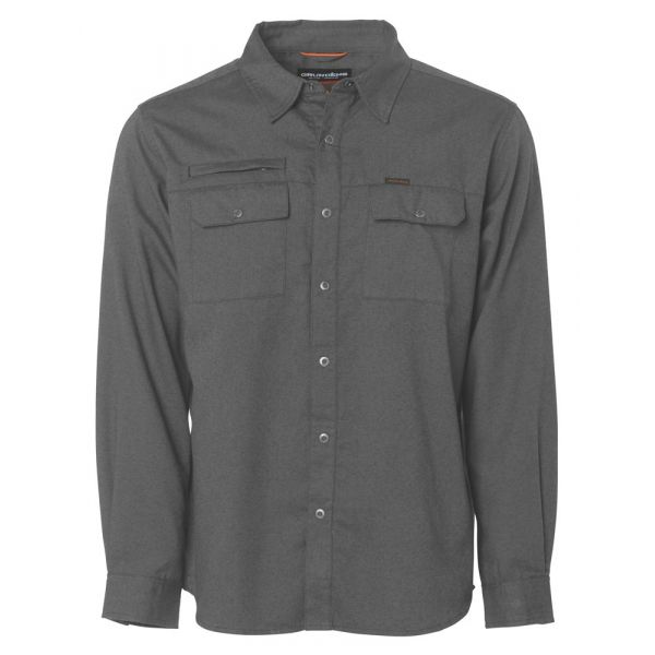 Grundens Steelhead Shirt - Black Twill - Large