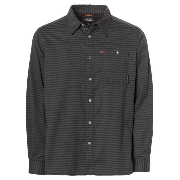 Grundens Steelhead Shirt - Iron Stripe