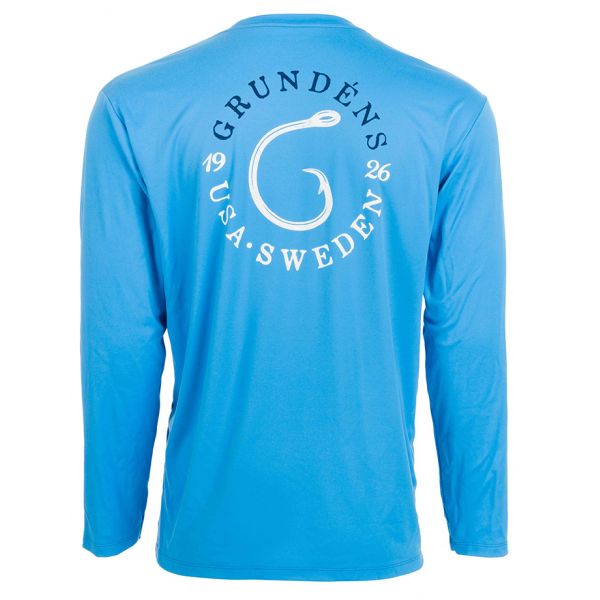 Grundens Tech Tee Long Sleeve Shirt - G-Hook Print - 2X-Large