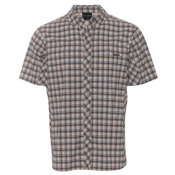 Grundens Transom Short Sleeve Shirt - Glacier Plaid - 2XL