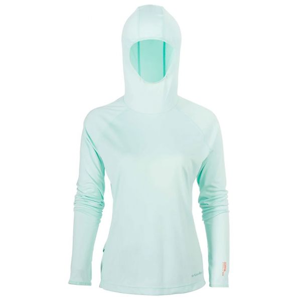 Grundens Womens Solstrale Hoodie - Blue Light - 2X-Large