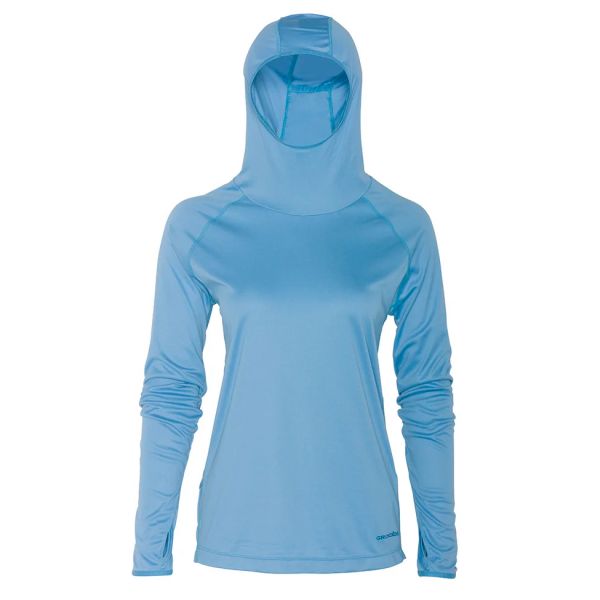 Grundens Women's Solstrale Hoodie - Parisian Blue - 2X-Large