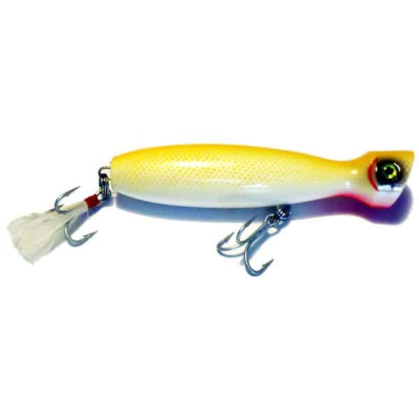 Guides Secret Shore Catch Bottle Pop Lures YWB Yellow/White Belly