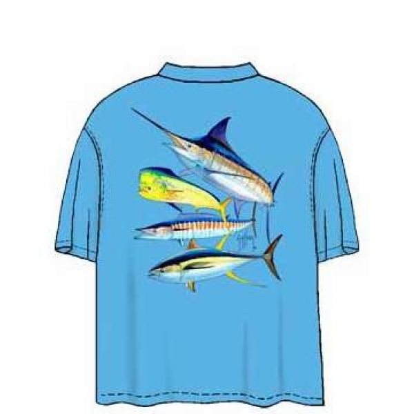 Guy Harvey MTH1313 Foursome T-Shirts - Medium