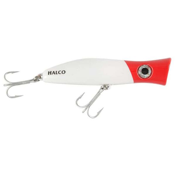 Halco RP105 Roosta Popper Lure White Redhead