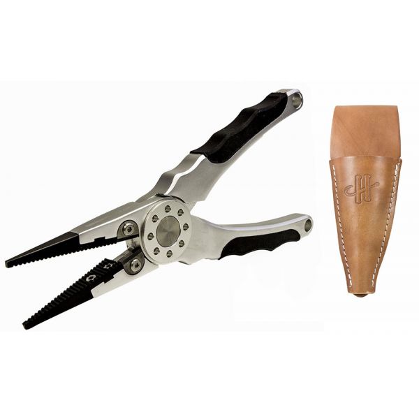 Hansom Tackle RHP-8L Aluminum Fishing Pliers - Leather Sheath