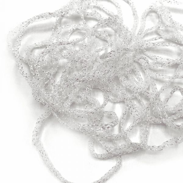 Hareline Dubbin Dyed Pearl Diamond Braid - Pearl