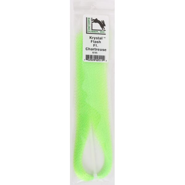 Hareline Dubbin Krystal Flash - Chartreuse