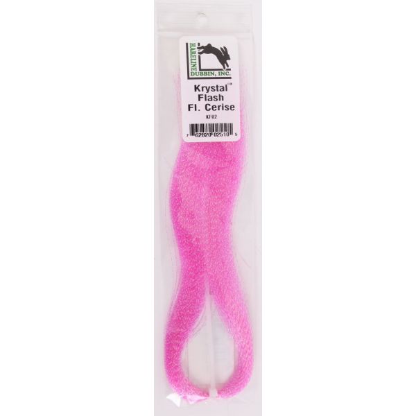 Hareline Dubbin Krystal Flash - Pink