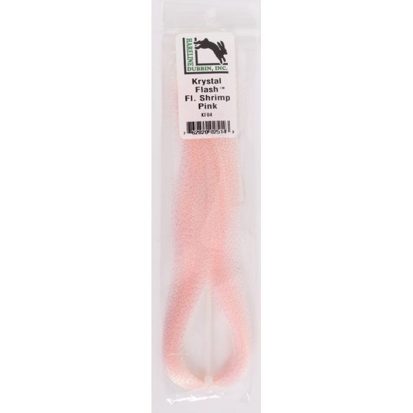 Hareline Dubbin Krystal Flash - Shrimp Pink