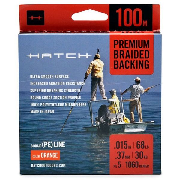 Hatch HB100M-B Premium Braided Fly Line Backing - 100M - Blue