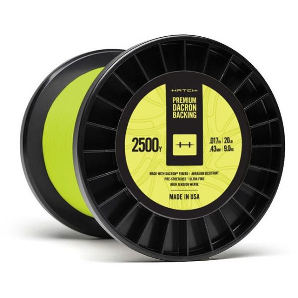 Hatch HDB2500Y-20LB Premium Dacron Backing - 20 lb X 2500 yd - Yellow