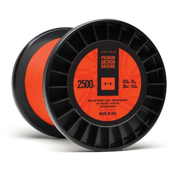 Hatch HDB2500Y-30LB Premium Dacron Backing - 30 lb X 2500 yd - Orange