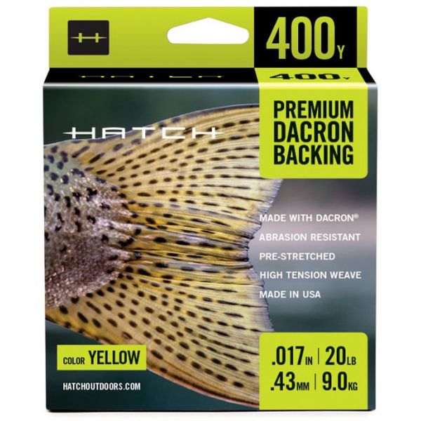 Hatch HDB400Y-20LB Premium Dacron Backing - 20 lb X 400 yd - Yellow