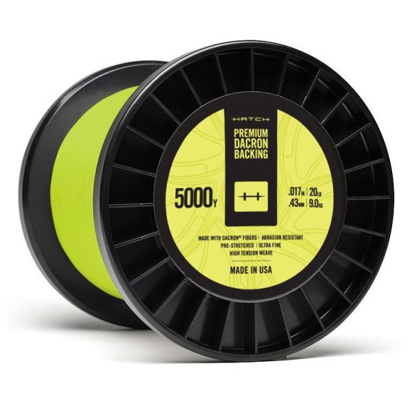 Hatch HDB5000Y-20LB Premium Dacron Backing - 20 lb X 5000 yd - Yellow