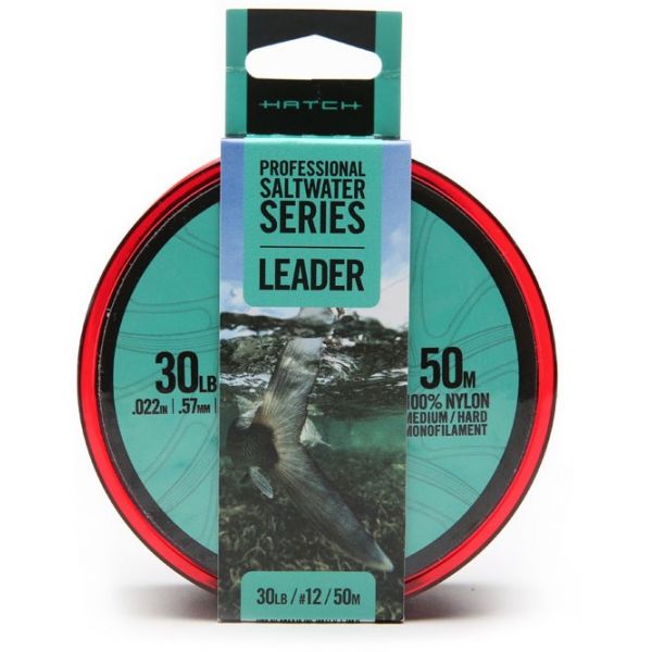 Hatch HMLM-H50-30LB Professional SS Med/Hard Mono Leader - 50M - 30lb