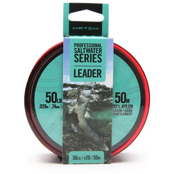 Hatch HMLM-H50-50LB Professional SS Med/Hard Mono Leader - 50M - 50lb