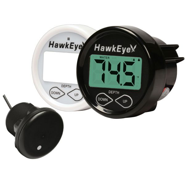 HawkEye D10DX.06T Depth Finder w/ Air/Water Temp - Thru Hull