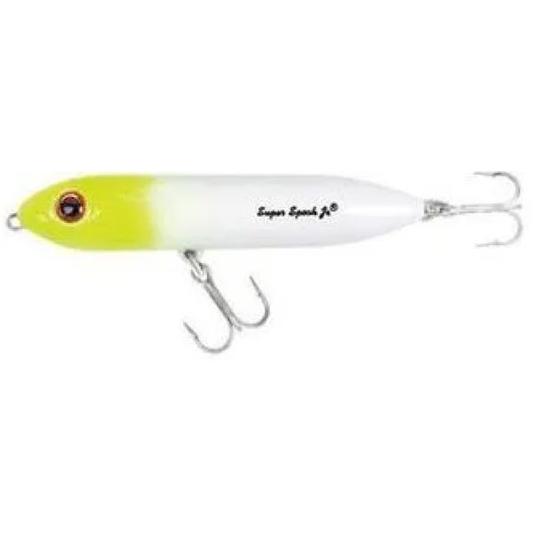 Heddon X9236 Super Spook Jr Lures 21 WHT CHT Head